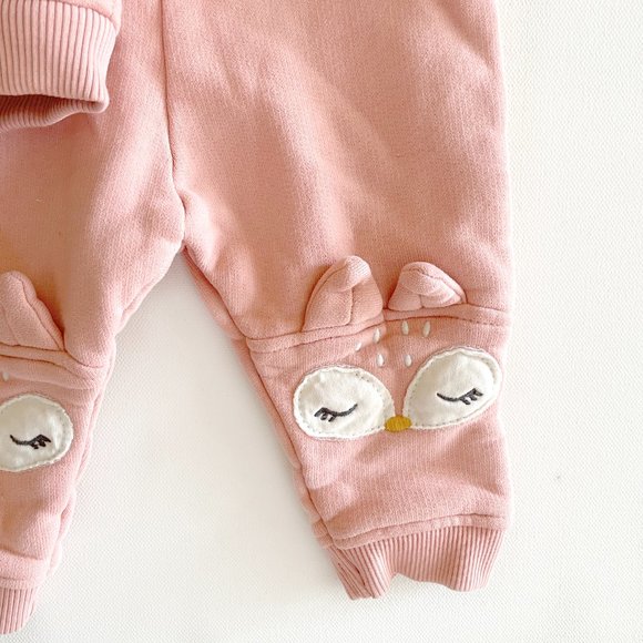 Fat Face Pink Winter Sweat Suit with "Fox" accents - Picture 3 of 3